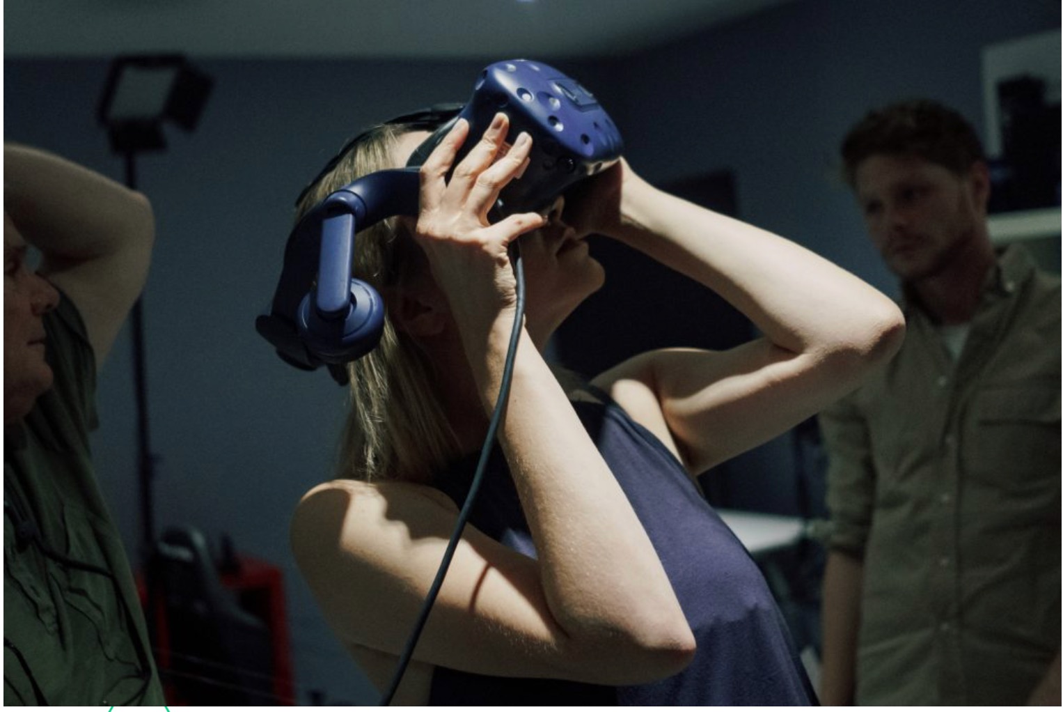 Hive participants exploring virtual reality