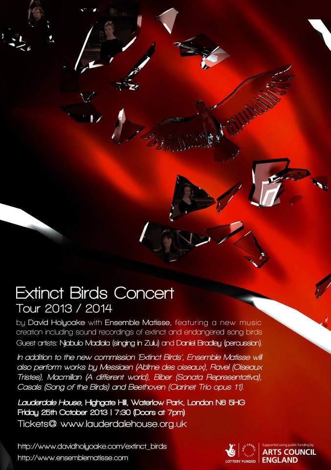 Extinct Birds Concert Poster